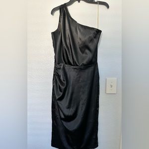 Pinup Couture Black Satin Dress